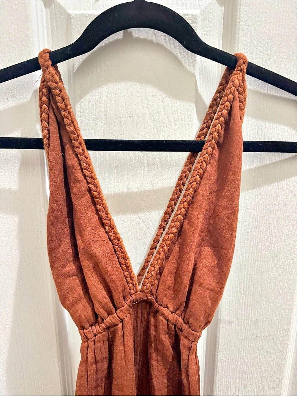 Natural fiber Braided Cotton Gauze Dress